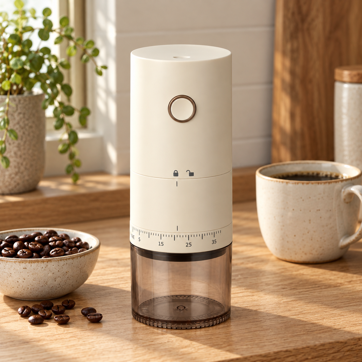 Electric Coffee Grinder in an everyday coffee setting